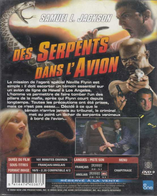 Des serpents dans l'avion